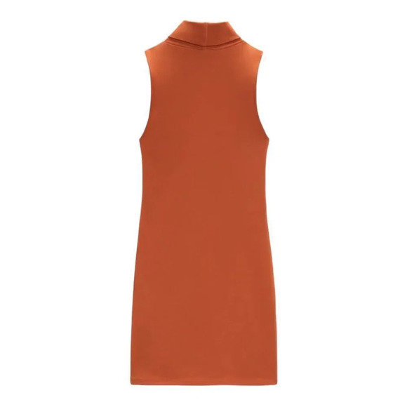 ZARA | Orange | HALTER DRESS - Picture 3 of 6